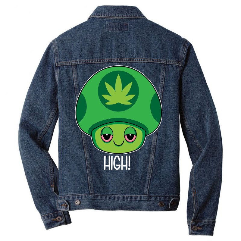 Weed Mushroom Vintage Travel Men Denim Jacket | Artistshot