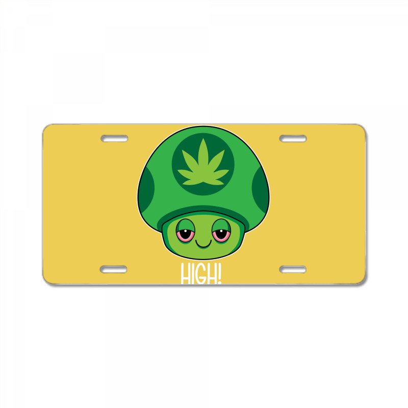 Weed Mushroom Vintage Travel License Plate | Artistshot