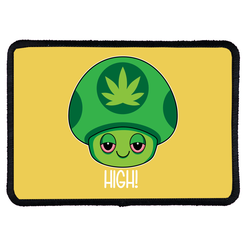 Weed Mushroom Vintage Travel Rectangle Patch | Artistshot