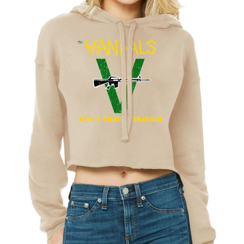 The Vandals Cropped Hoodie by albkrysidickm | Artistshot