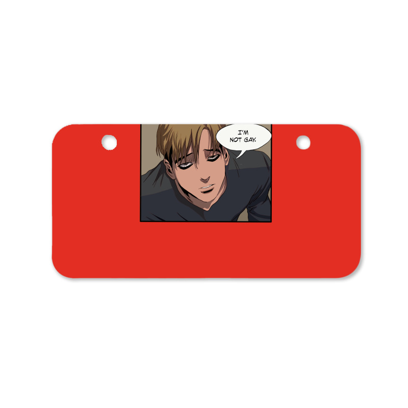 Killing Stalking   Sangwoo I'm Not Gay Bicycle License Plate | Artistshot