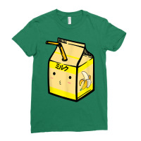 Cute Banana Milk Shake Kawaii Japanese Anime Fan Gift Yellow Ladies Fitted T-shirt | Artistshot