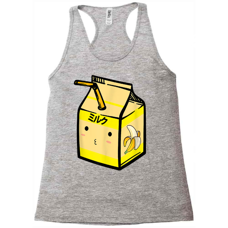 Cute Banana Milk Shake Kawaii Japanese Anime Fan Gift Yellow Racerback Tank by mintoosaenanf | Artistshot