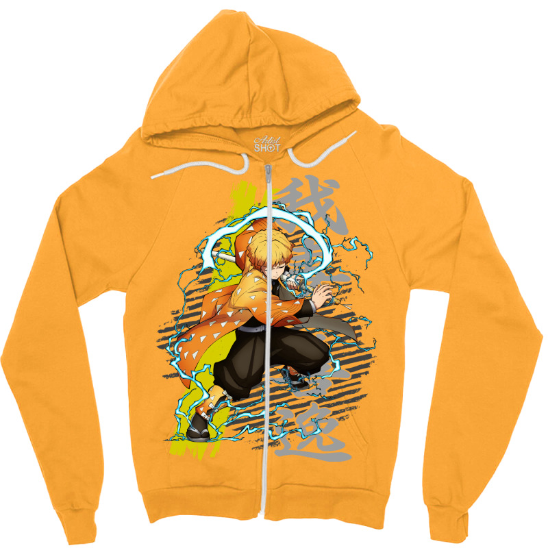 Zenitsu Trending Boy Zipper Hoodie | Artistshot