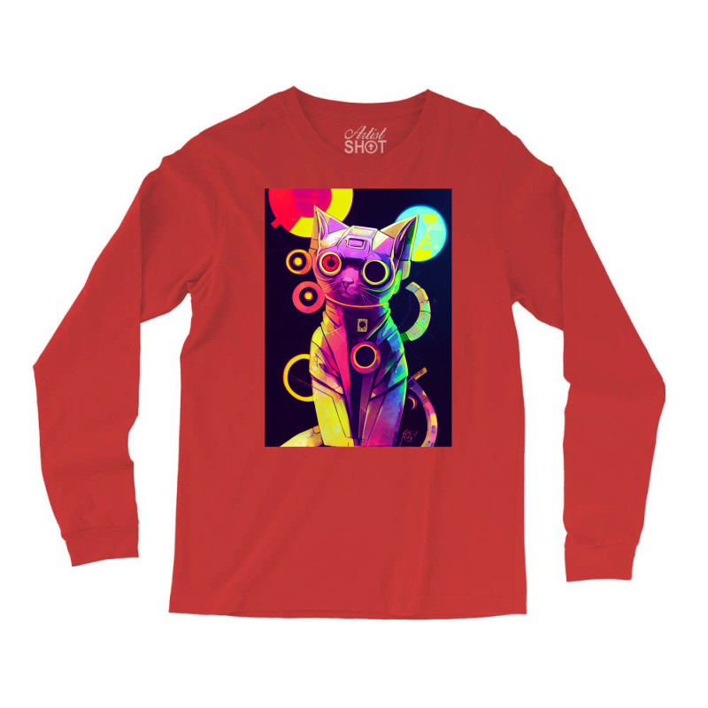 Space Cat No8   Collection   Cats Are Awesome Long Sleeve Shirts | Artistshot