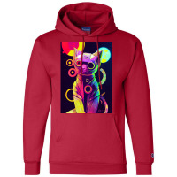 Space Cat No8   Collection   Cats Are Awesome Champion Hoodie | Artistshot