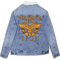 Veni Unisex Sherpa-lined Denim Jacket | Artistshot