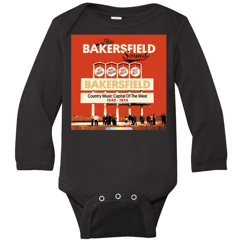 Bakersfield Sound California Country Long Sleeve Baby Bodysuit by PaulJKrois | Artistshot