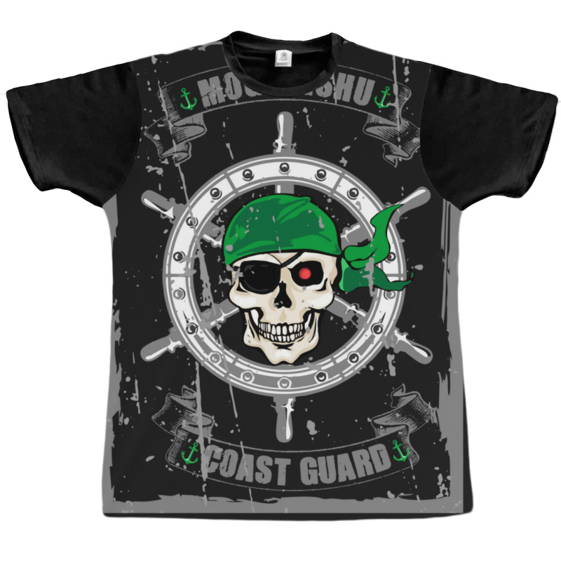 Pirate Mogadishu Coast Guard 1 Graphic T-shirt by ekukaevelsy | Artistshot