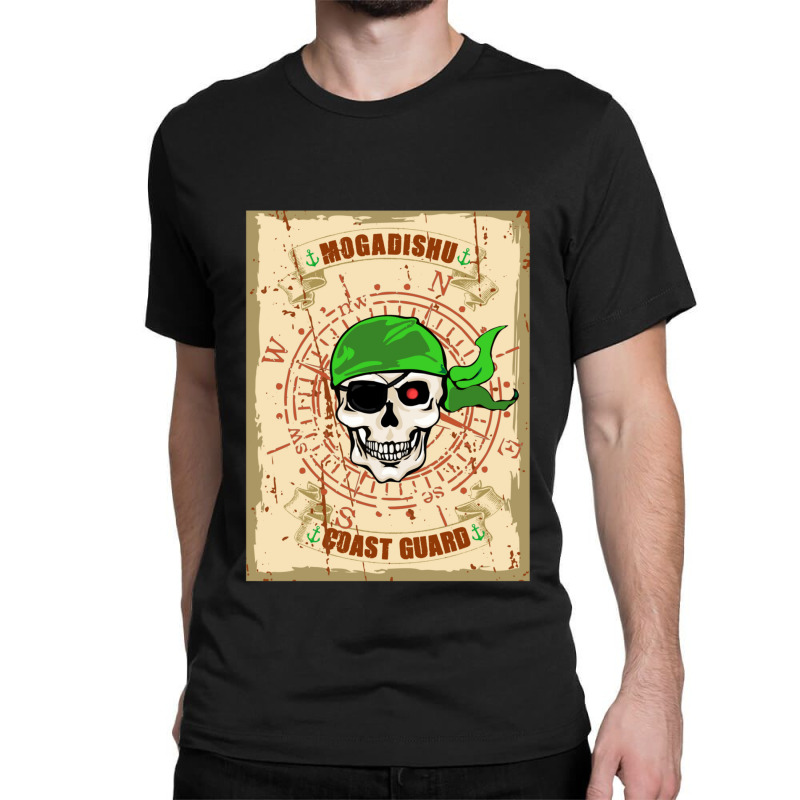 Pirate Mogadishu Coast Guard Classic T-shirt by ekukaevelsy | Artistshot