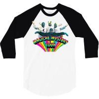 Magical Mystery Tour  Album Cover  Colored Kids Pullover Nostalgia 3/4 Sleeve Shirt | Artistshot