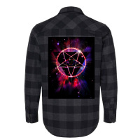 Space Demon 2049   Evil Synthwave Sigil Flannel Shirt | Artistshot