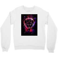 Space Demon 2049   Evil Synthwave Sigil Crewneck Sweatshirt | Artistshot