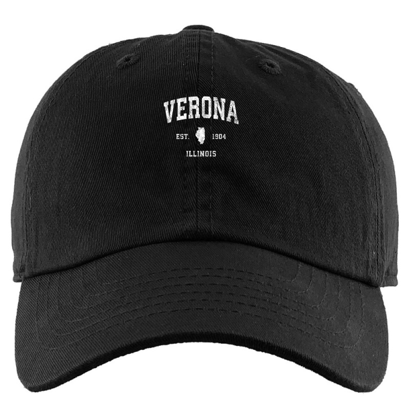 Verona Illinois Il Vintage Athletic Sports Design Kids Cap by kajmakgezimiy | Artistshot