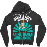 Japanese Ramen Gaming Otaku Kawaii Gamer Boys Kawaii Anime Zipper Hoodie | Artistshot