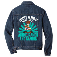 Japanese Ramen Gaming Otaku Kawaii Gamer Boys Kawaii Anime Men Denim Jacket | Artistshot