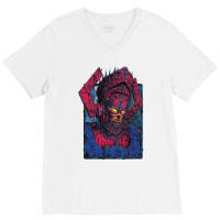 Space Robot Galactus Cartoon Fanart V-neck Tee | Artistshot