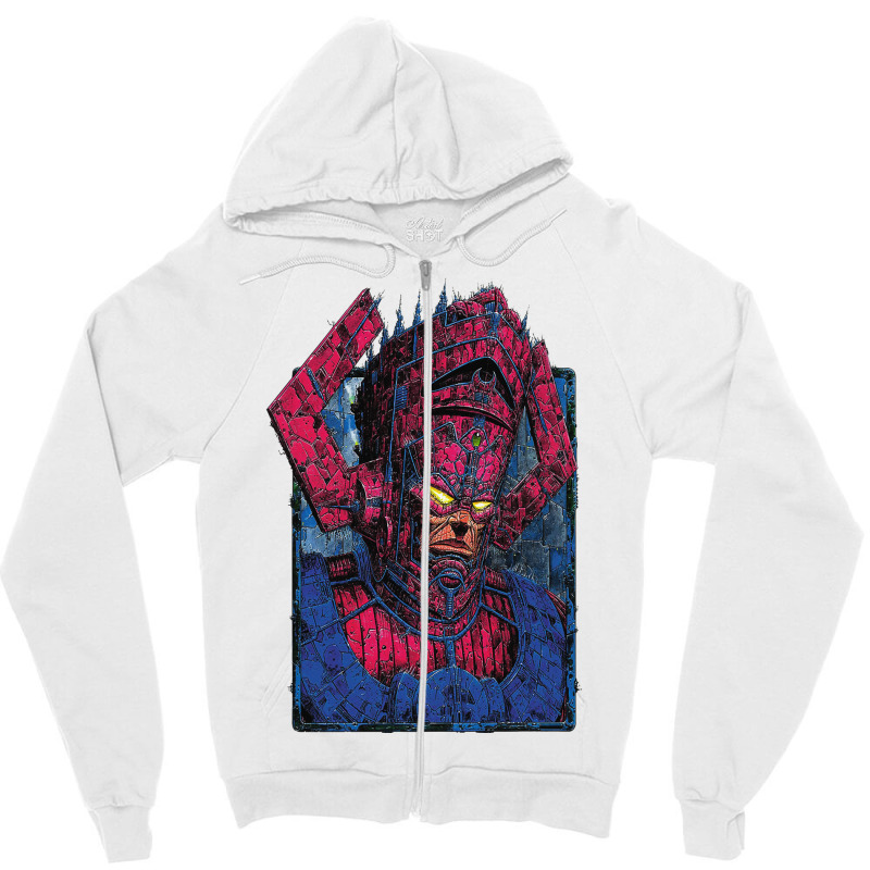 Space Robot Galactus Cartoon Fanart Zipper Hoodie | Artistshot