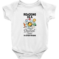 Reading Is A Discount Ticket To Everywhere For Light Baby Bodysuit | Artistshot