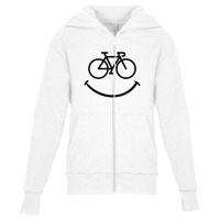 Bike Smile For Light Youth Zipper Hoodie | Artistshot