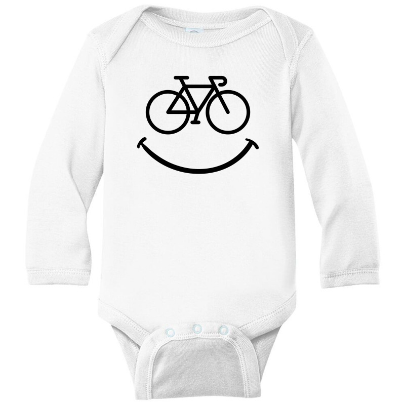 Bike Smile For Light Long Sleeve Baby Bodysuit by autlu2024 | Artistshot