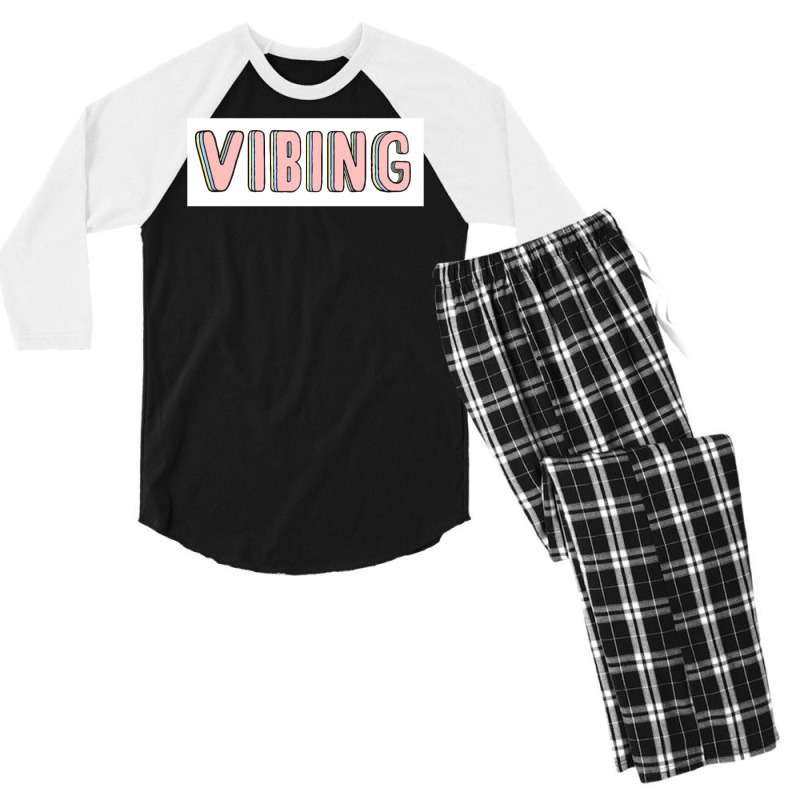 Vibing Men's 3/4 Sleeve Pajama Set | Artistshot