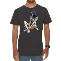 Skate Girl Naked Vintage T-shirt | Artistshot