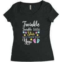 Twinkle Twinkle Little Star Only I Know What You Are For Dark Women's Triblend Scoop T-shirt | Artistshot