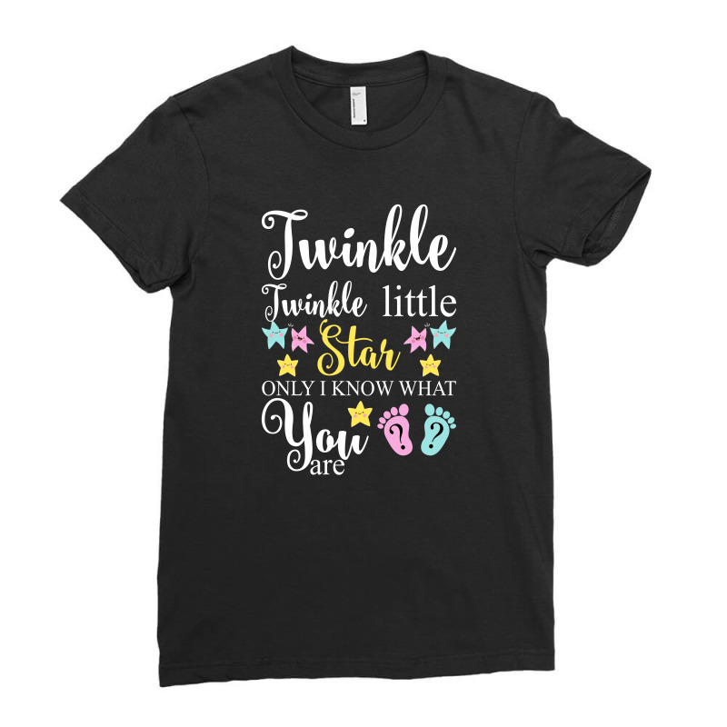 Twinkle Twinkle Little Star Only I Know What You Are For Dark Ladies Fitted T-Shirt by autlu2024 | Artistshot