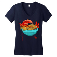 Spaghetti Bolognese   Italian Noodles   Japanese Ramen Style Women's V-neck T-shirt | Artistshot