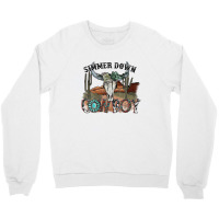 Western Country Cowgirl Simmer Down Cowboy Rodeo Horse Girl Crewneck Sweatshirt | Artistshot