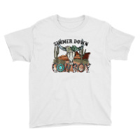 Western Country Cowgirl Simmer Down Cowboy Rodeo Horse Girl Youth Tee | Artistshot