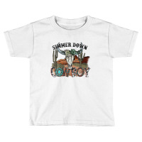 Western Country Cowgirl Simmer Down Cowboy Rodeo Horse Girl Toddler T-shirt | Artistshot