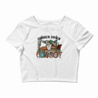 Western Country Cowgirl Simmer Down Cowboy Rodeo Horse Girl Crop Top | Artistshot