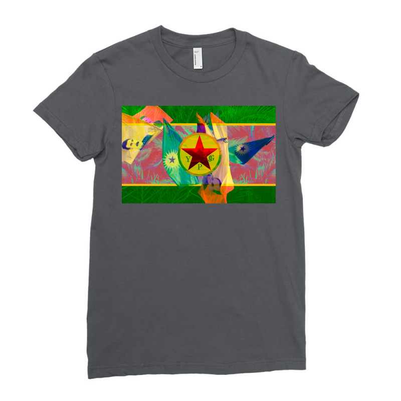 Ypg   Ypj   Abdullah Ocalan   Rojava   Kurdistan   Ecology Ladies Fitted T-Shirt by tanujahamble3 | Artistshot