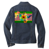 Ypg   Ypj   Abdullah Ocalan   Rojava   Kurdistan   Ecology Ladies Denim Jacket | Artistshot