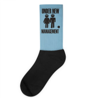 Under New Management Stag Night Wedding Mens Socks | Artistshot