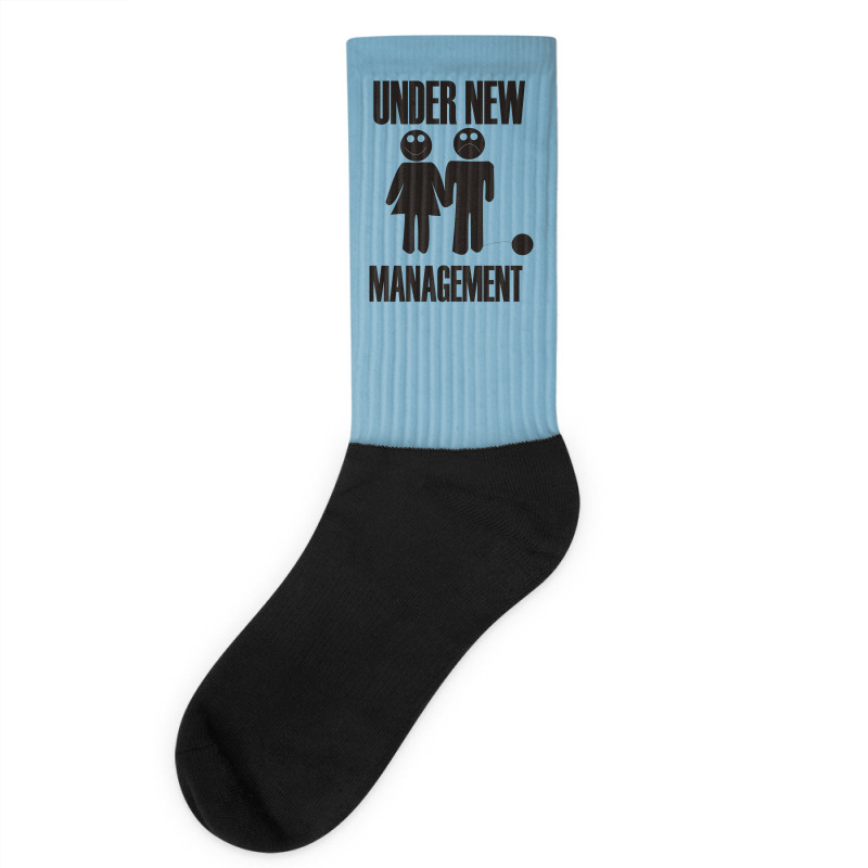 Under New Management Stag Night Wedding Mens Socks | Artistshot