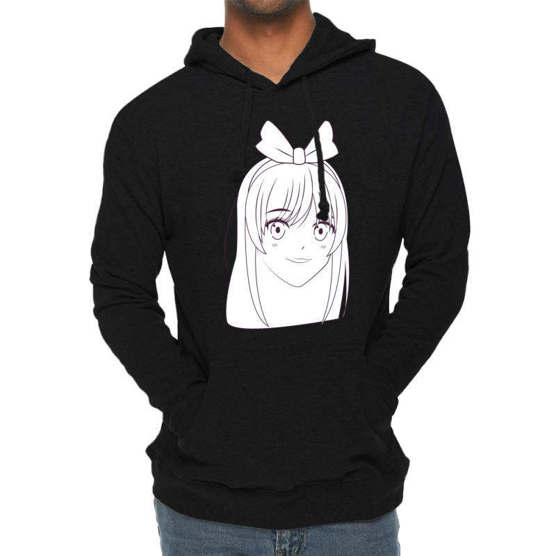 Cute Amine Girl Lightweight Hoodie by BarbaraJones | Artistshot