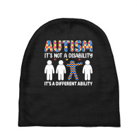 Autism Gift T  Shirt Autism It's Not A Disability It's A Different Abi Baby Beanies | Artistshot