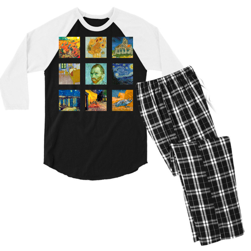 Vincent Van Gogh 1 Men's 3/4 Sleeve Pajama Set | Artistshot