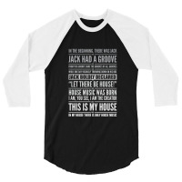 Jack's House  White On Black 3/4 Sleeve Shirt | Artistshot