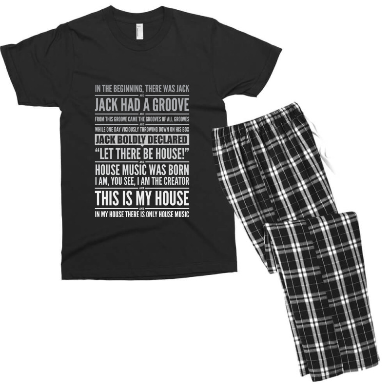 Jack's House  White On Black Men's T-shirt Pajama Set by BlondinaKovacevic | Artistshot