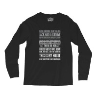 Jack's House  White On Black Long Sleeve Shirts | Artistshot