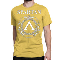 Spartan Shield Virtues Of Sparta Classical Greece Classic T-shirt | Artistshot