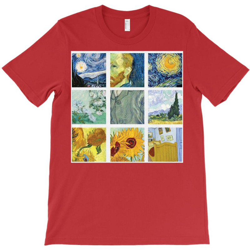 Vincent Van Gogh Painting Grid T-shirt | Artistshot