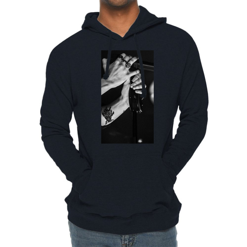 Styles Aesthetic Hands With Rings Lightweight Hoodie by jorsievinettc | Artistshot