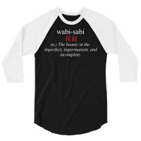 Wabi Sabi Zen Buddhist Aesthetic 3/4 Sleeve Shirt | Artistshot