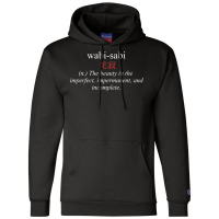 Wabi Sabi Zen Buddhist Aesthetic Champion Hoodie | Artistshot
