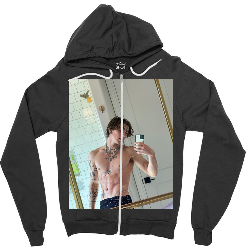 Vinnie Hacker Postbad Zipper Hoodie | Artistshot